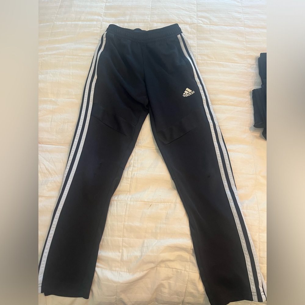 Black Adidas athletic pants